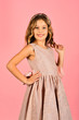 © Volodymyr - Beautiful little girl model wearing a pink dress