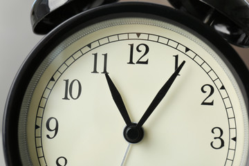 Poster - Alarm clock, closeup. Time change concept