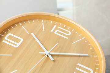 Poster - Big clock, closeup. Time change concept
