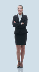 Poster - portrait of confident female Manager