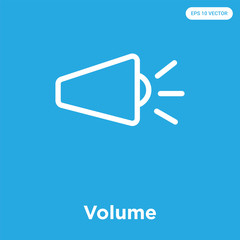 Wall Mural - Volume icon isolated on blue background