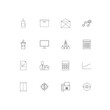 © Birgul - Business And Office linear thin icons set. Outlined simple vector icons