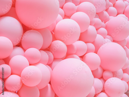 Dekoracja na wymiar  tekstura-rozowych-balonow-jako-tlo-sciany