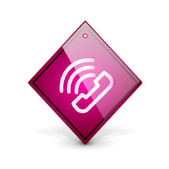 Wall Mural - Vector phone support web button