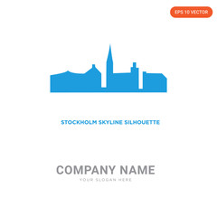 Poster - stockholm skyline company logo design