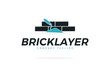 Bricklayer Vector Logo with Trowel