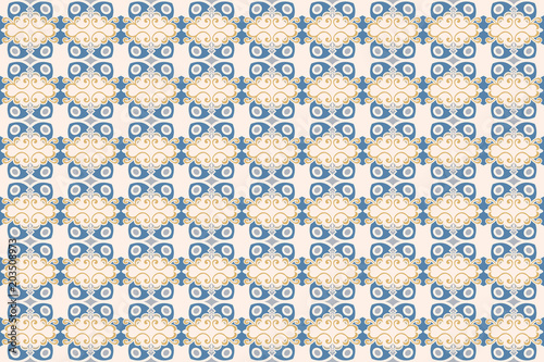 Decorative Seamless Pattern, Colorful Mosaic Background Pattern - Repetitive ...