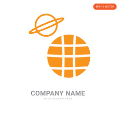 Canvas Print - Planet earth company logo design