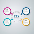 © vecarto - Vector infographic template for diagram, graph, presentation, chart, business concept with 4 options.