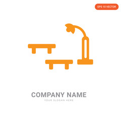 Canvas Print - Bus stop company logo design