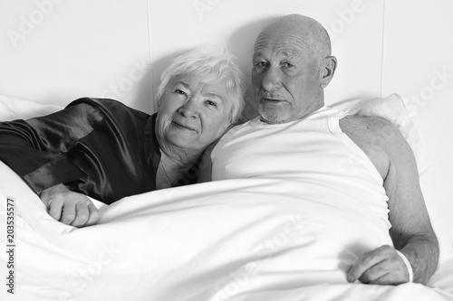 Black And White Close Up Portrait Of Handsome Mature Bold Man In