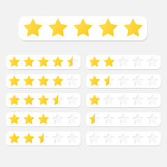 Wall Mural - star rating system