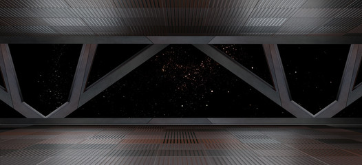 Wall Mural - Space environment, ready for comp of your characters.3D rendering