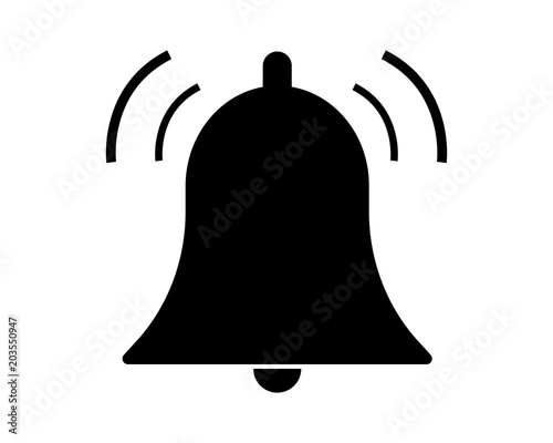 Cuadros en Lienzo Bell pictogram vector icon