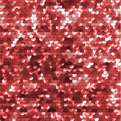 Wall Mural - red sequined texture - vector illustration eps10