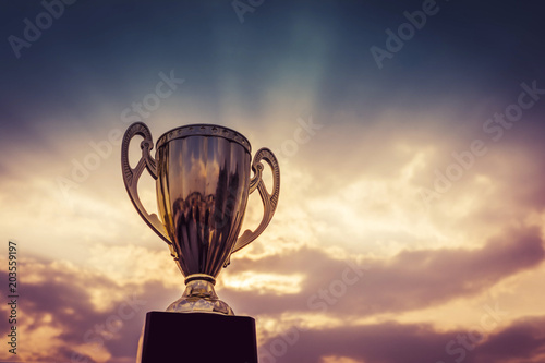 Cuadros en Lienzo winner trophy on sky background