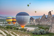 © Nataliia Vyshneva - Start hot air balloons early in the morning at dawn over the village of Kayseri, Cappadocia, Turkey