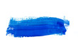 Leinwandbild Motiv blau wasserfarben muster Pinselstrich