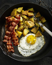 Bacon And Eggs With Potato
