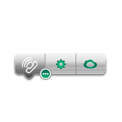 Wall Mural - Vector phone support web button
