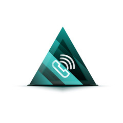 Wall Mural - Vector phone support web button
