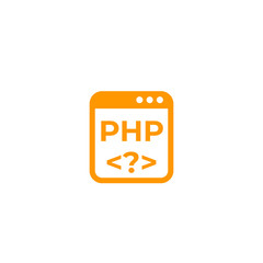 Poster - PHP coding vector icon