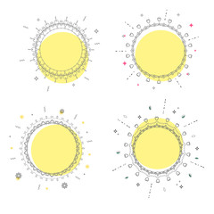 Poster - Set of Round banners. Vector illustration.