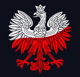 Fototapeta  - Poland eagle in national colors
