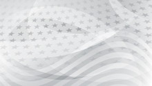 Independence Day Abstract Background With Elements Of The American Flag In Gray Colors