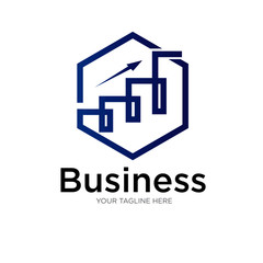 Poster - business financial logo 