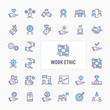 Work Ethic Minimal Icon Set