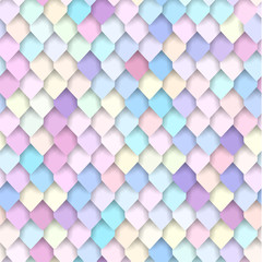 Wall Mural - abstract colorful tiled pattern - seamless geometric background with roofing texture