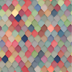 Wall Mural - abstractcolorful tiled pattern - seamless geometric background with roofing texture