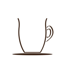 Sticker - Isolated coffee mug icon