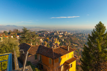 Low Bergamo panorama seen from Upper Bergamo