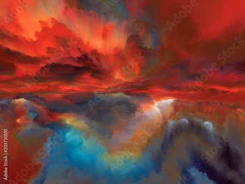 Fotografie, Obraz Inner Life of Abstract LandscapeInner Life of Abstract Landscape