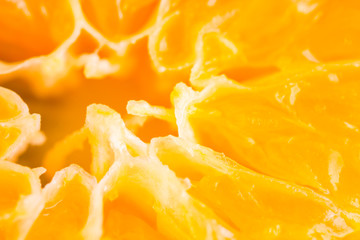 Wall Mural - orange fruit macro shot