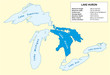 Information vector map of Lake Huron in North America