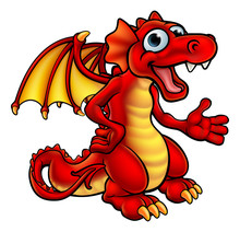 Premium Vector  A cartoon dragon with the word dragon on it