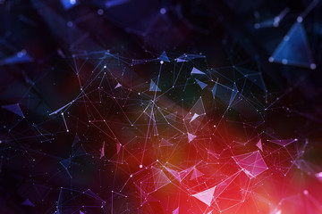 Poster - Abstract polygonal backdrop