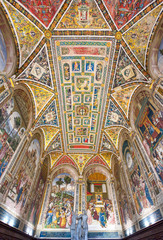 Wall Mural - The architectures and the art of Siena