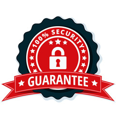 100% Security Guarantee label illustration