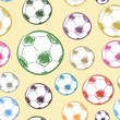 © Chernoskutov - Seamless colorful footballs