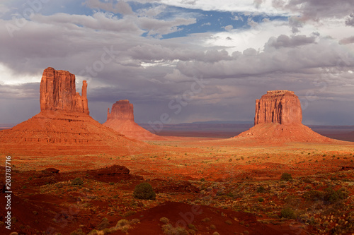 Fotografia View of Monument Valley Desert