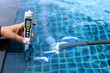 © Jade - Resort Private pool has weekly check maintenance test, Salt Meter Level, to make sure water is clean and can swim