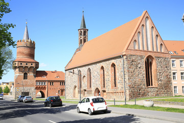 Historic city Prenzlau in Uckermark, Brandenburg, Germany