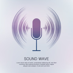 Wall Mural - sound wave