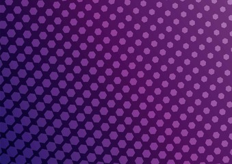 Aufkleber - Abstract pink and purple color of geometric shapes halftone pattern. Texture pixel Curved mosaic dotted background. Pop art template. Vector illustration
