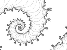 Outline Drawing Of The Fractal Spiral