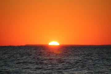 Wall Mural - Sunrise on Lake Superior in the Fall